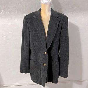 Vintage Ralph Lauren wool and cashmere blend grey blazer